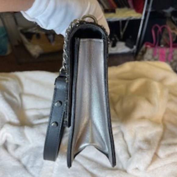 KATE SPADE NWOT BLACK SILVER HAND/SHOULDER/CROSSBODY BAG - Picture 3 of 13